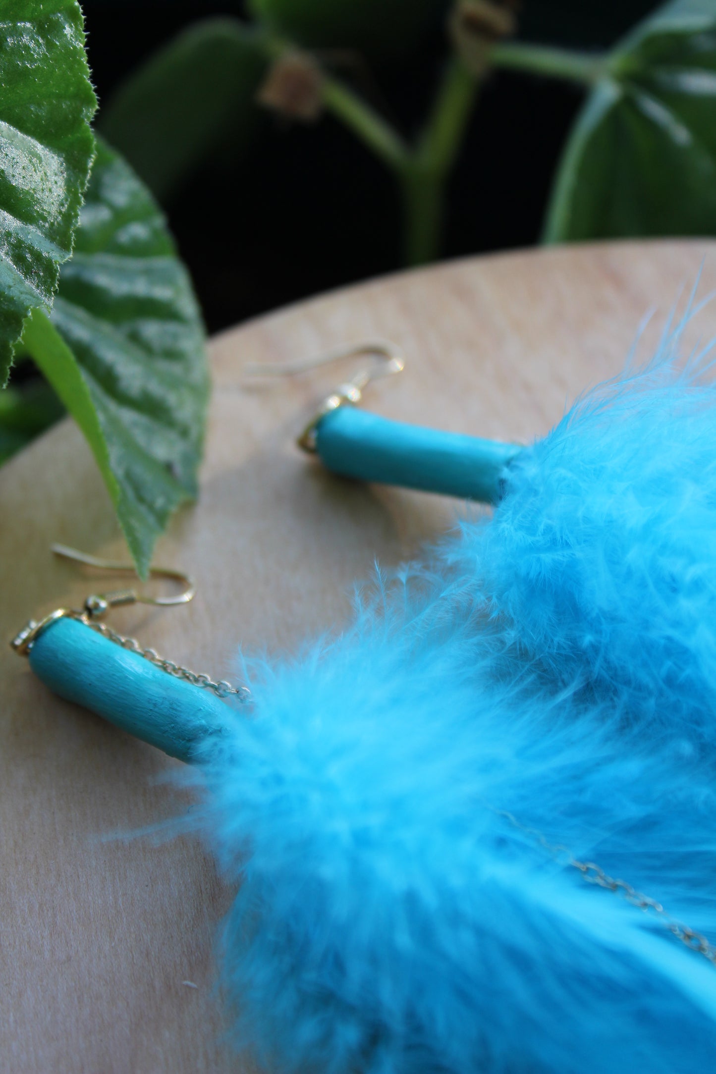 Blue Smiley Feathers