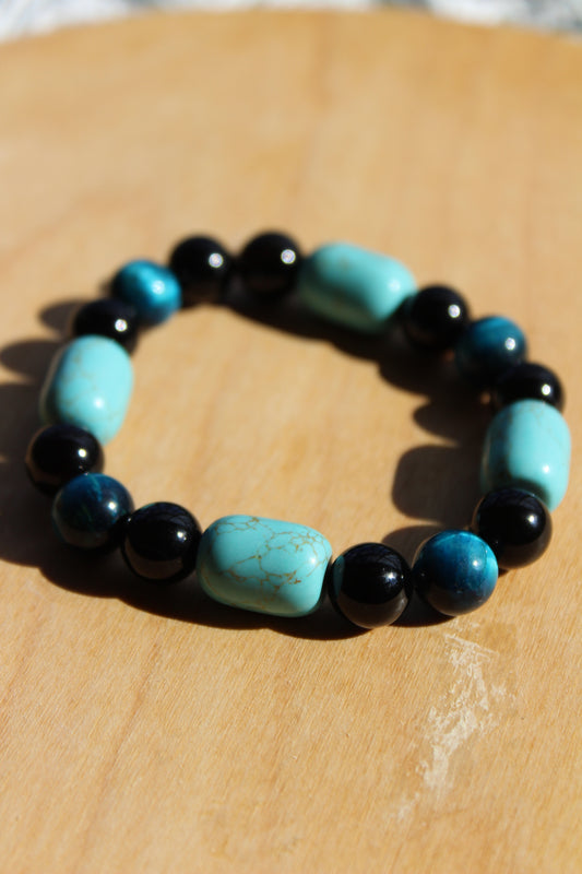 Blue Tigers Eye & Turquoise