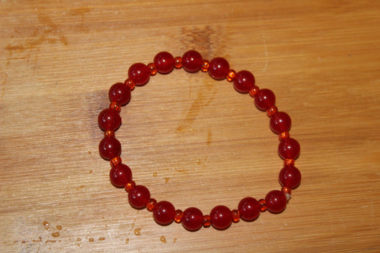 Red Beaded Bracelet