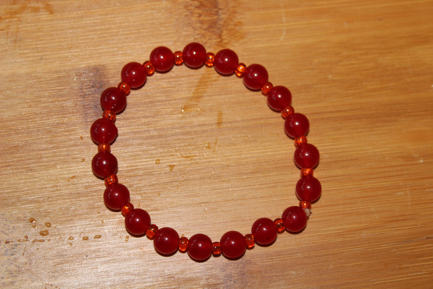 Red Beaded Bracelet